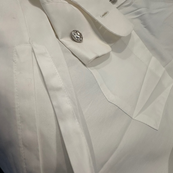 WHITE BUTTON UP CHANEL SHIRT - Picture 5 of 5